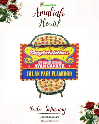 Bunga Papan Congratulation di Balai Sartika Bandung